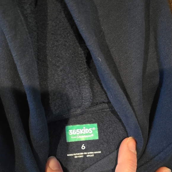 Kids Blue Monster Hoodie - Picture 2 of 3